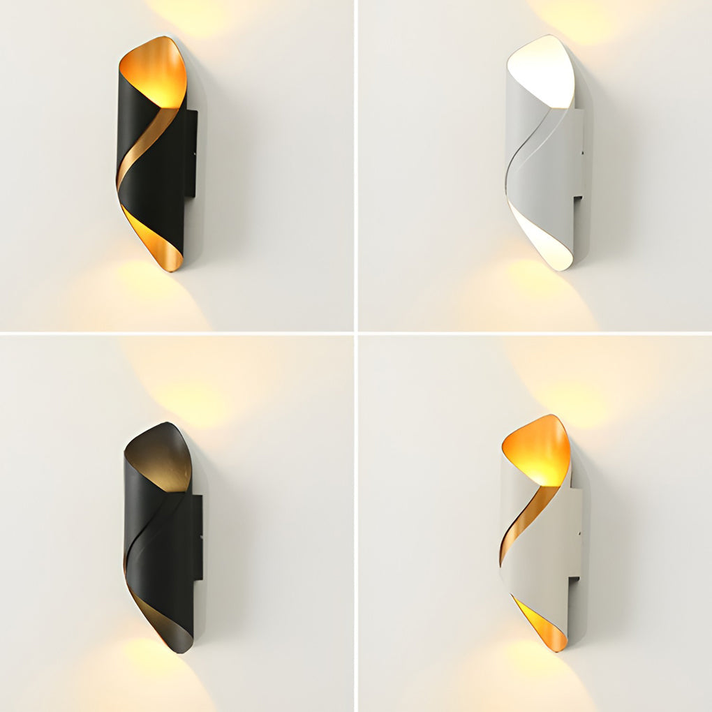 Modern Outdoor Wall Sconce with Up and Down LED Illumination