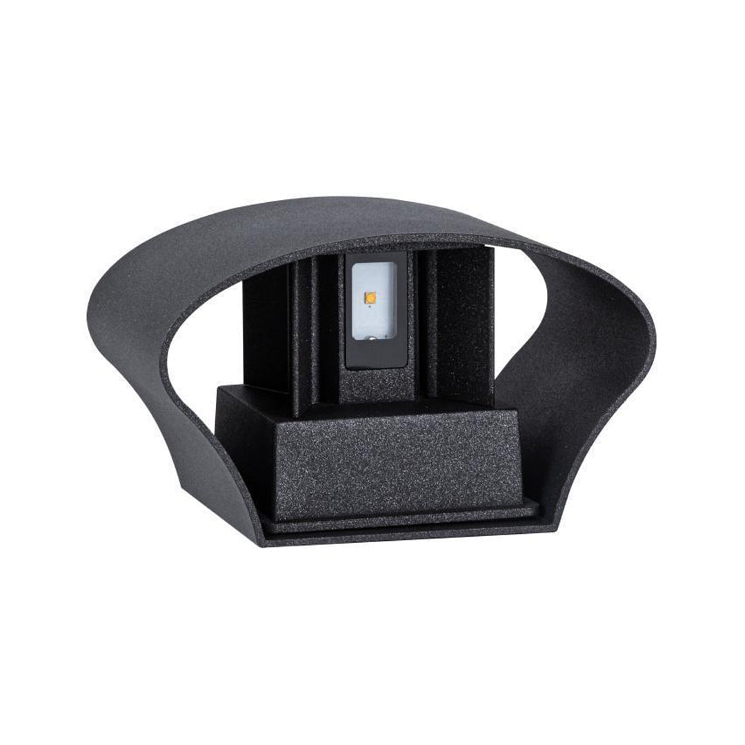 Luma Outdoor Up Down Wall Light – Minimalist LED Sconce in Black