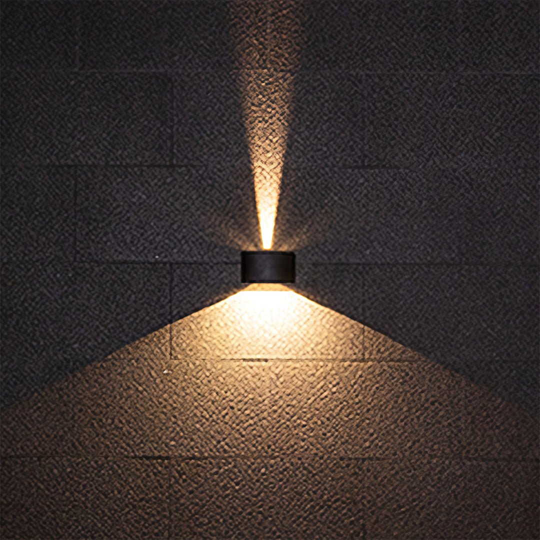 Luma Outdoor Up Down Wall Light – Minimalist LED Sconce in Black