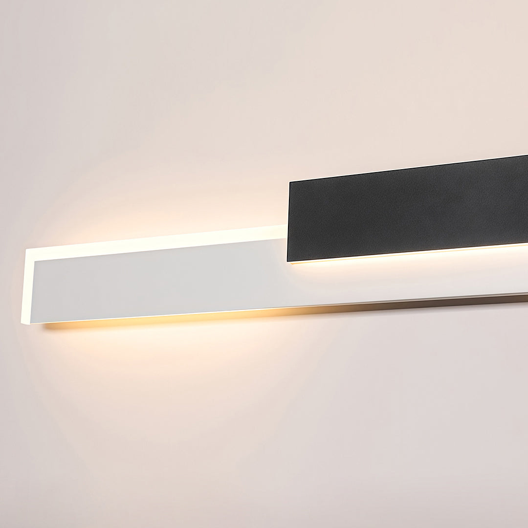 Modern Outdoor Linear LED Wall Light, Dimmable Waterproof Architectural Sconce