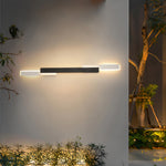 Modern Outdoor Linear LED Wall Light, Dimmable Waterproof Architectural Sconce
