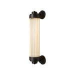 Luxury Minimalist Outdoor Wall Sconce with Copper Frame and Warm LED Light