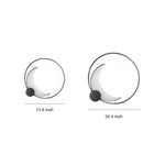 Lunar Halo Outdoor Wall Sconce in Gray Stainless Steel