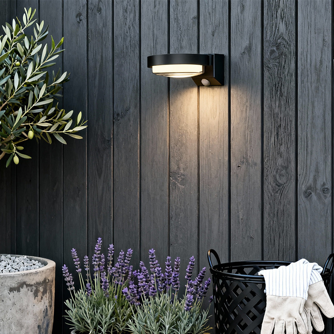 Aria Solar Wall Sconce Set of Two with Motion Sensor