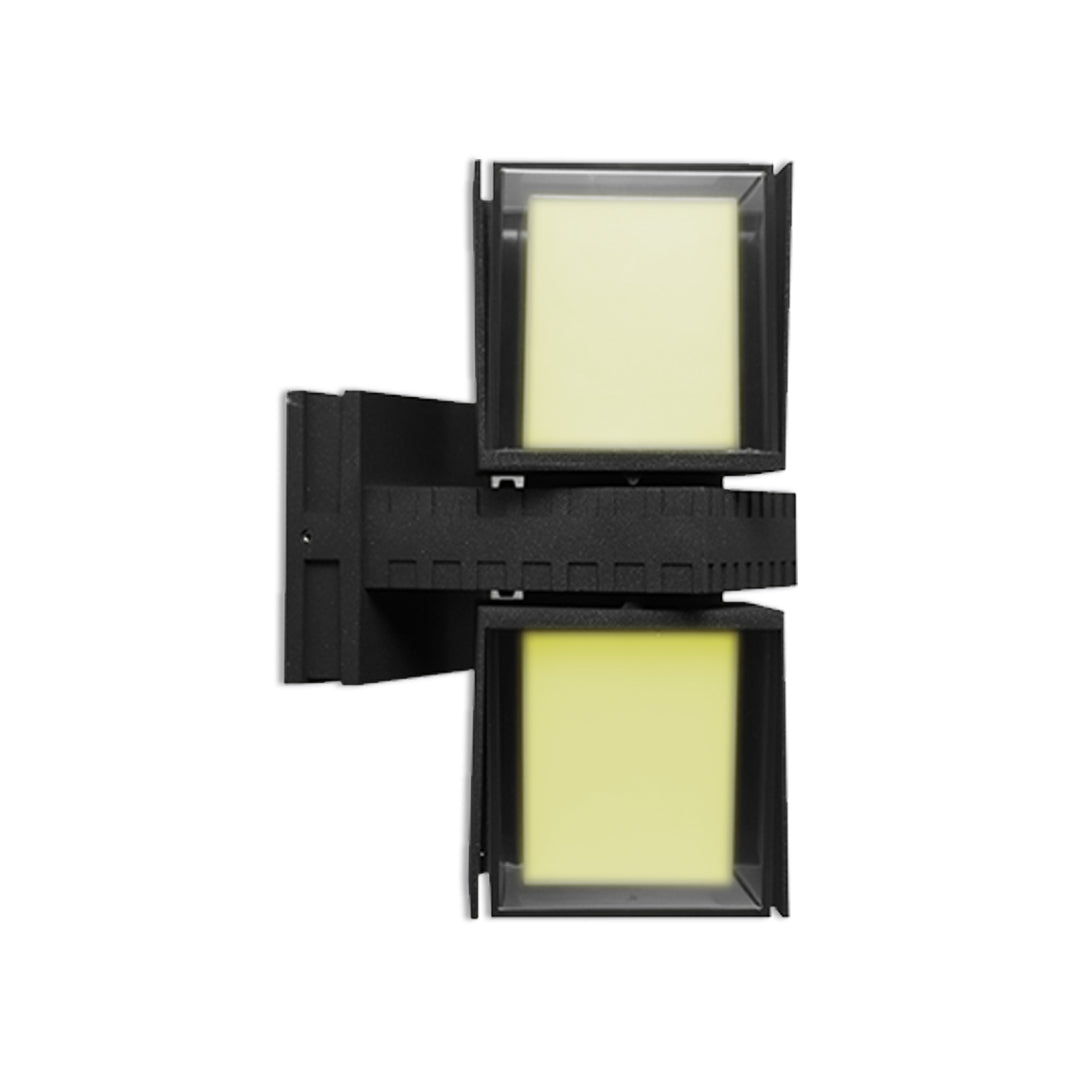 Modern Outdoor Wall Up Light | Architectural LED Sconce in Black