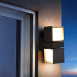 Modern Outdoor Wall Up Light | Architectural LED Sconce in Black