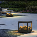 Outdoor Waterproof Led Courtyard Atmosphere Lamp Three Dimensional Landscape Design Courtyard Lamp