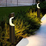 Lunar Cutout Aluminum LED Post Light for Modern Outdoor Spaces