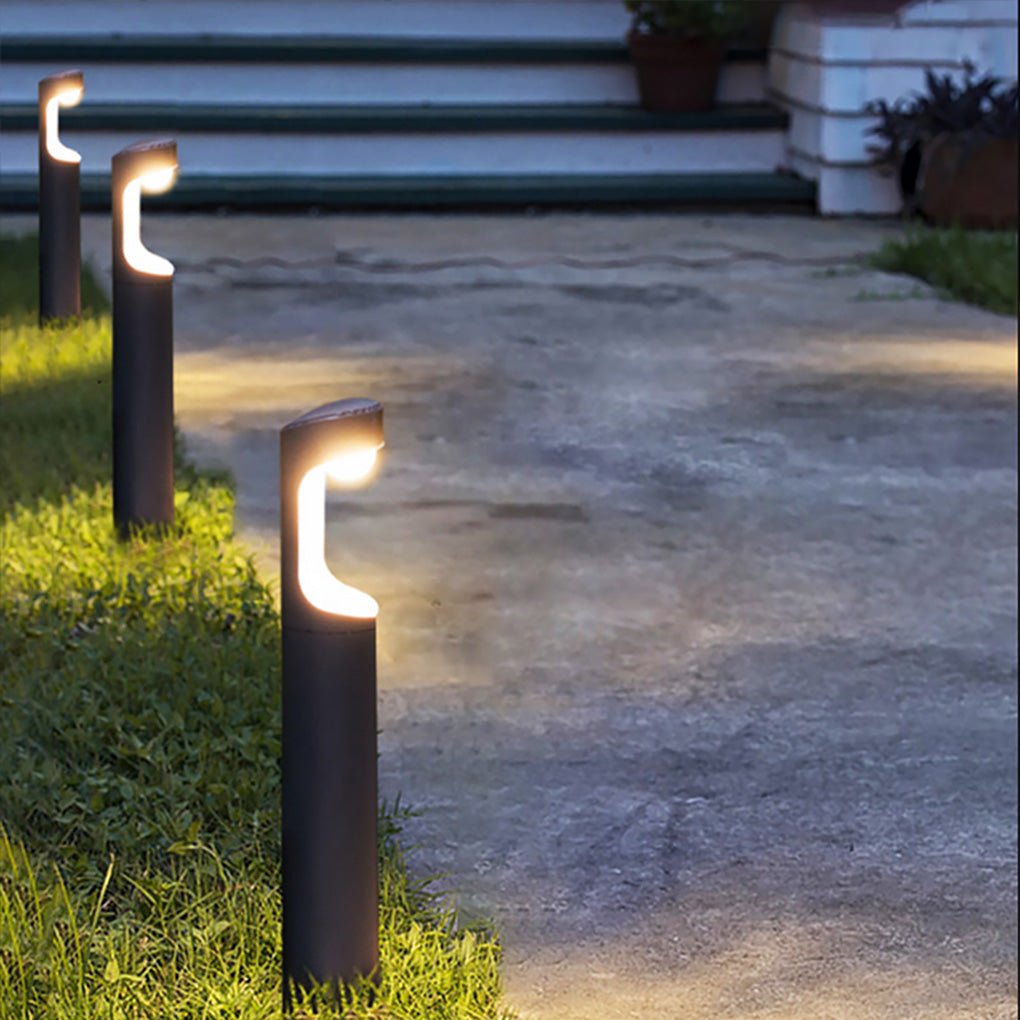 Lunar Cutout Aluminum LED Post Light for Modern Outdoor Spaces