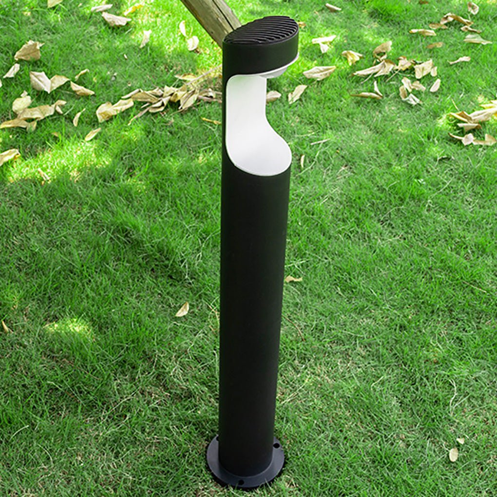 Lunar Cutout Aluminum LED Post Light for Modern Outdoor Spaces