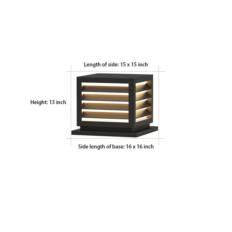 Outdoor Waterproof Led Post Lights Solar Landscape Decorative Lighting For Villa Fence