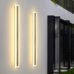 Linear Gold Outdoor Wall Light – Modern Minimalist LED Sconce