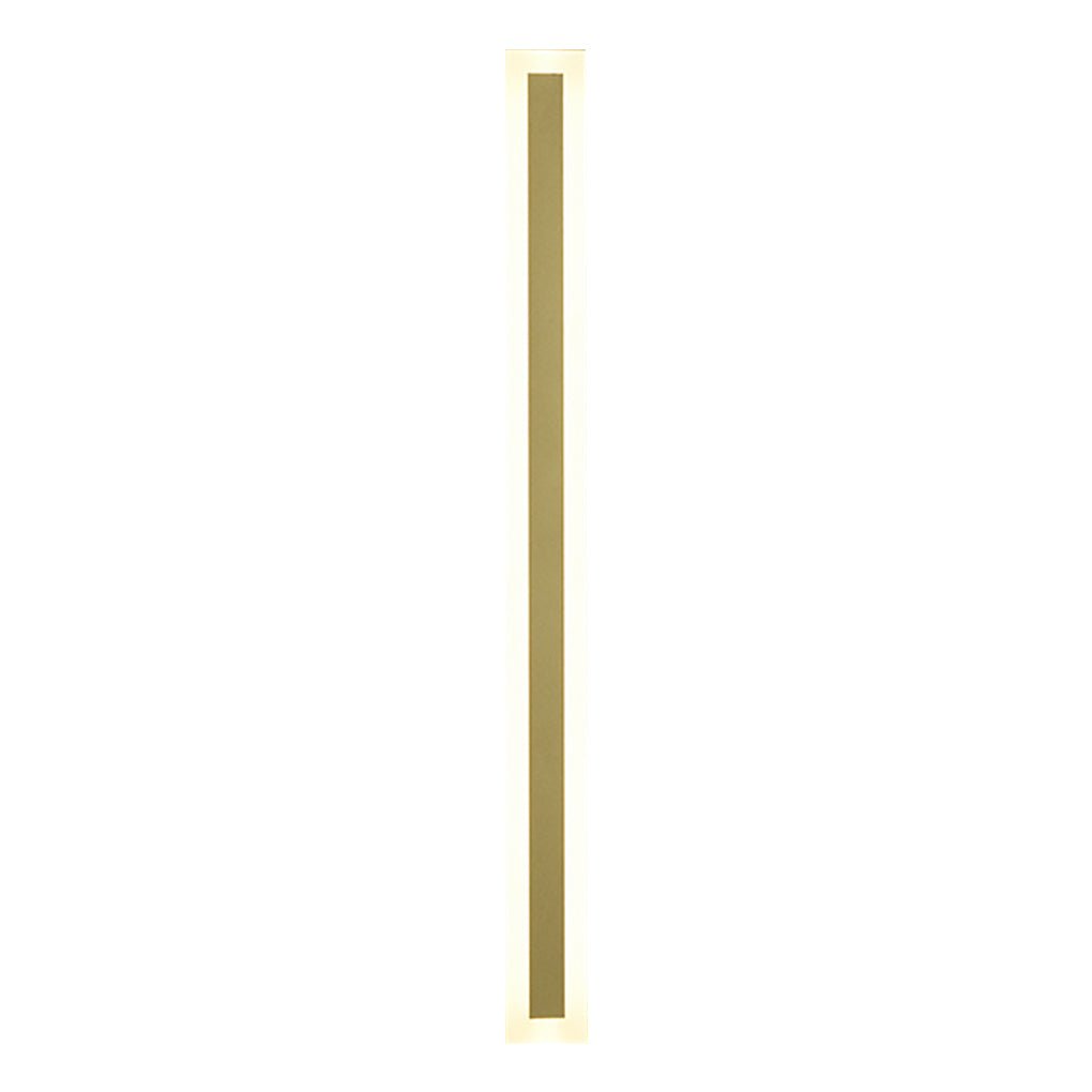 Linear Gold Outdoor Wall Light – Modern Minimalist LED Sconce