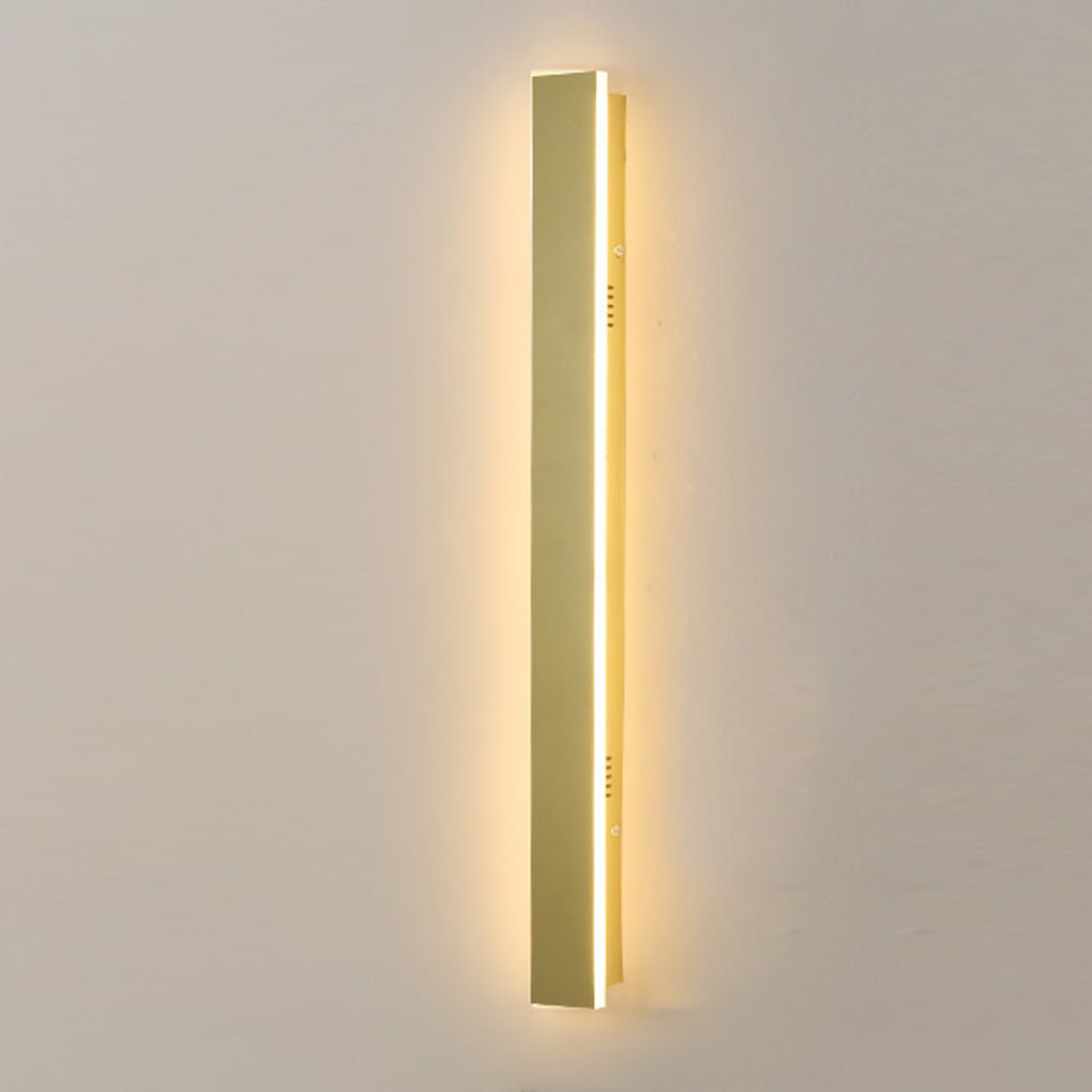 Outdoor Waterproof Rust Proof Minimalist Strip Led Wall Sconces Garden Light