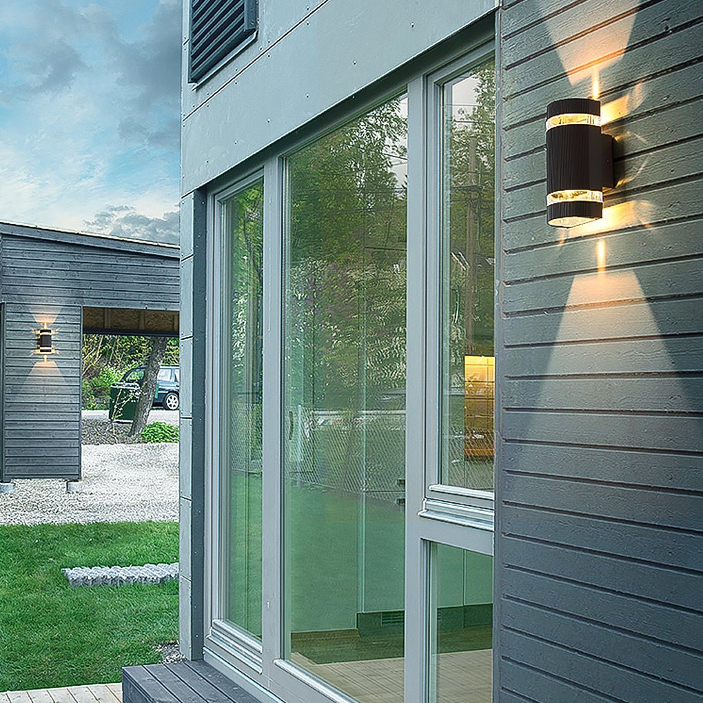 Outdoor Waterproof Single Or Double Ended Light Emitting Wall Lamp For Villa Balcony Courtyard