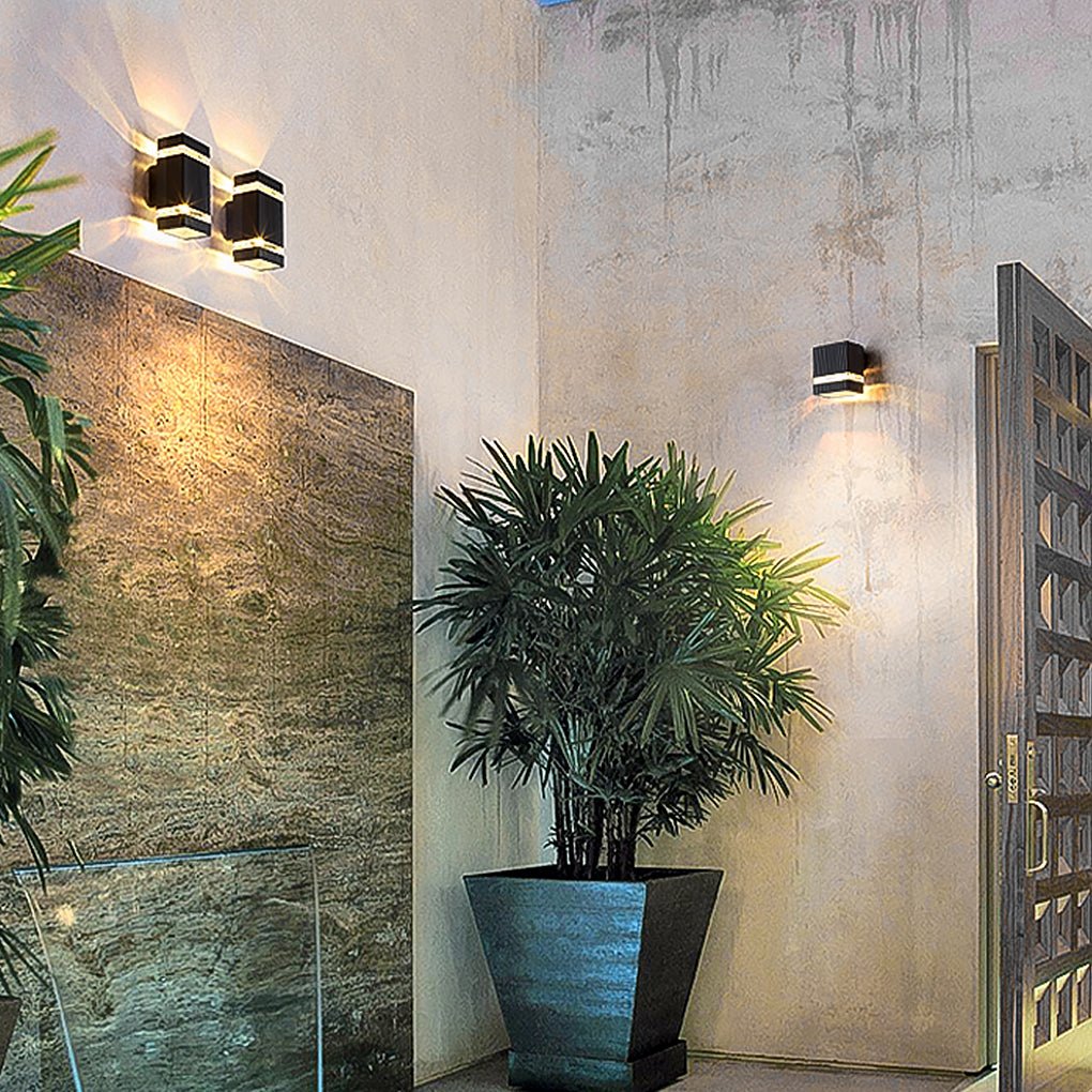 Outdoor Waterproof Single Or Double Ended Light Emitting Wall Lamp For Villa Balcony Courtyard