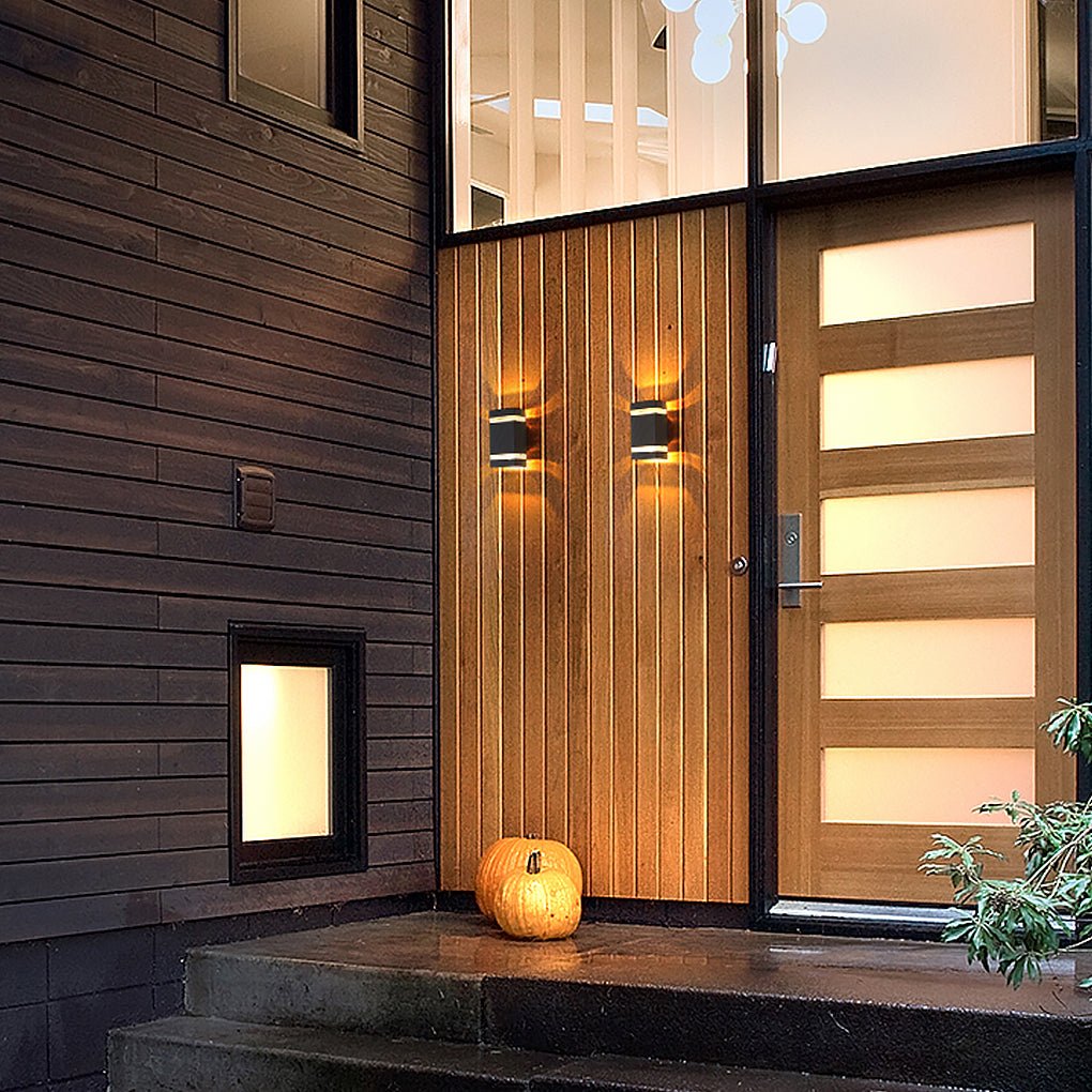 Outdoor Waterproof Single Or Double Ended Light Emitting Wall Lamp For Villa Balcony Courtyard