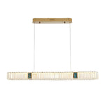 Aurelia Oval Crystal Chandelier in Gold Stainless Steel