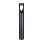 Art Nouveau LED Bollard Light – Minimalist Outdoor Path Lighting in Matte Black