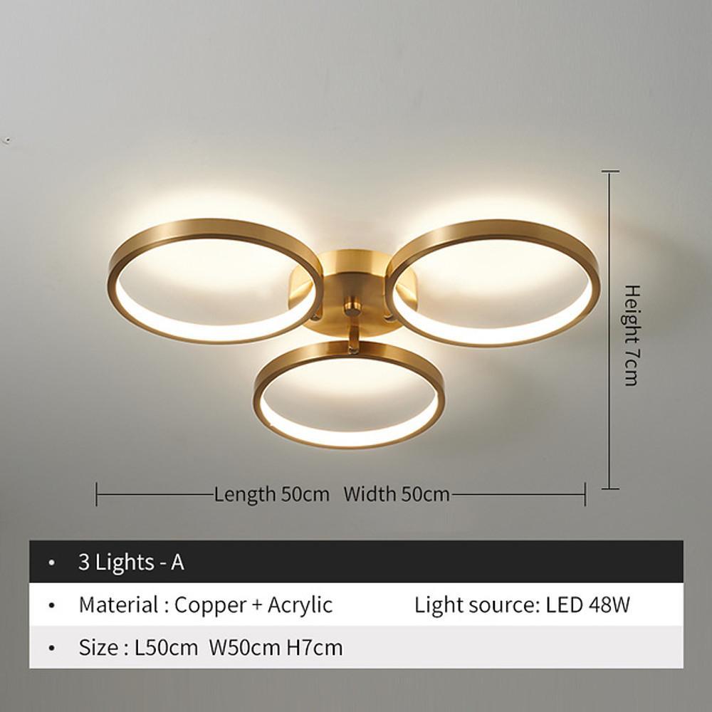 Aurelia LED Flush Mount Ceiling Light in Copper for Modern Interiors
