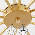 Aurelia Glass Globe Sputnik Chandelier – Nordic LED Ceiling Light