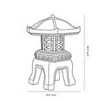 Pagoda Stone-Effect LED Landscape Light for Garden & Courtyard