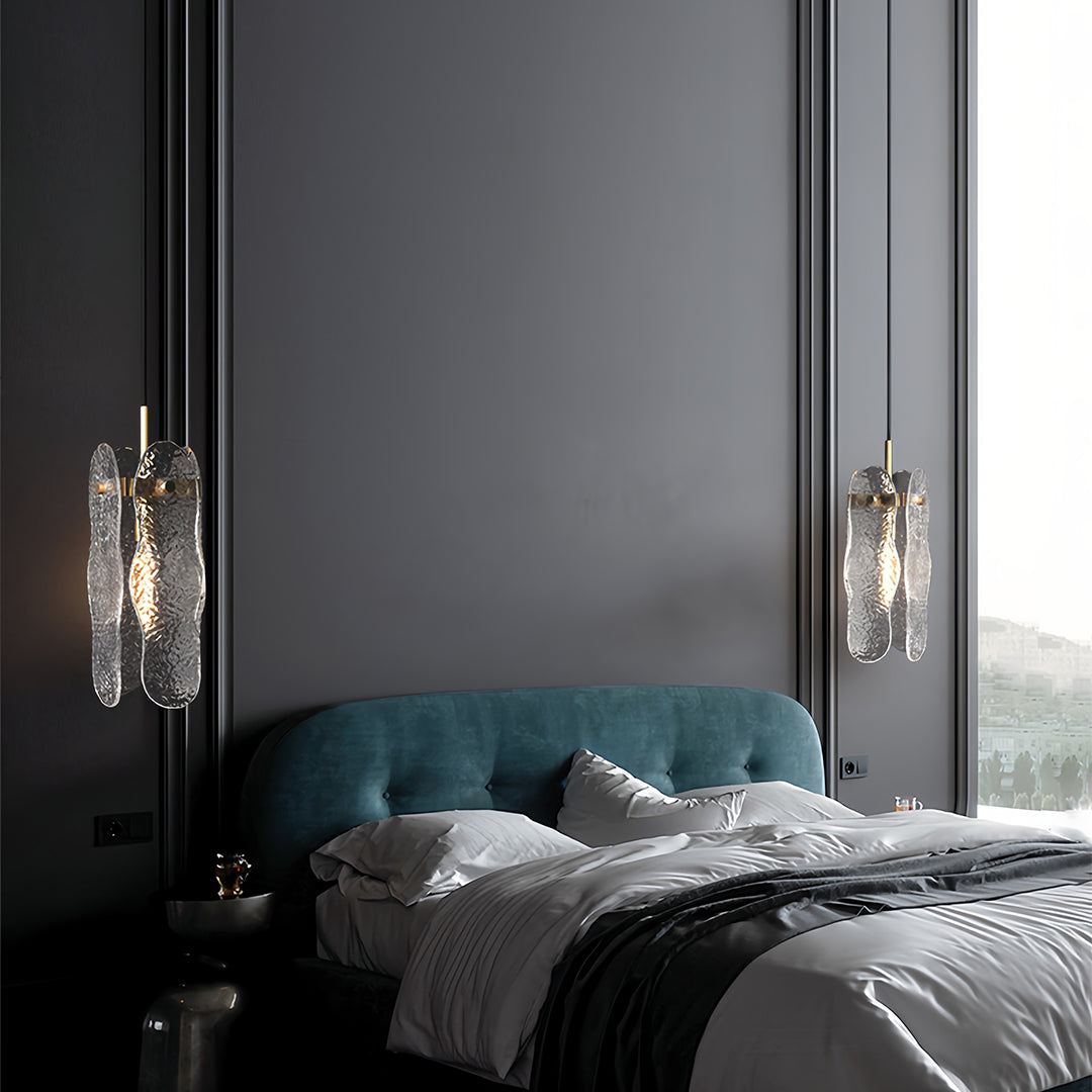 Luxury Brass Glass Pendant Light with Adjustable Chain for Modern Interiors