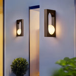 American Retro Outdoor Wall Sconce with Warm LED Light, IP65 Waterproof