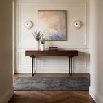 Round Marble Wall Sconce with Brass Accent – Modern Nordic LED Lighting