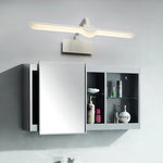 Lumen White LED Vanity Light Bar with Adjustable Heads for Modern Bathrooms