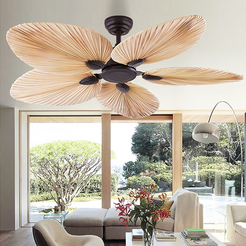 Palm Leaf Frequency Conversion Noiseless Timing Shutdown Ceiling Fan