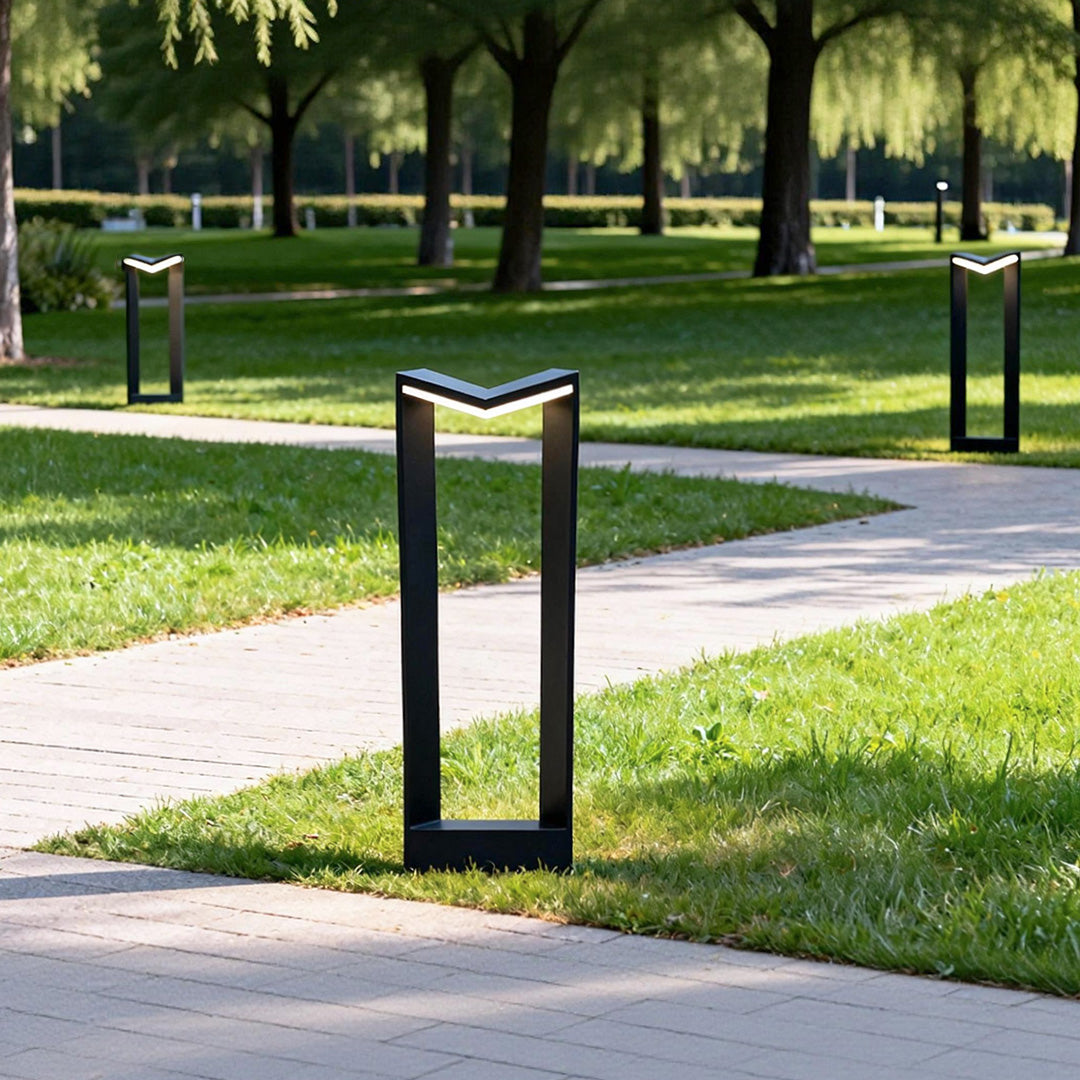 Modern Square Bollard Light for Outdoor Paths & Courtyards | IP65 Waterproof LED Landscape Lamp