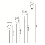 Reed Path Landscape Lighting with Glass Sphere Shade, Outdoor LED Garden Lamp