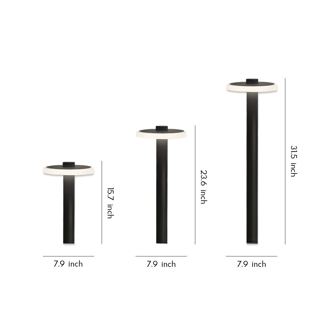 Aurora Path Light – Modern Waterproof LED Landscape Bollard for Garden Walkways