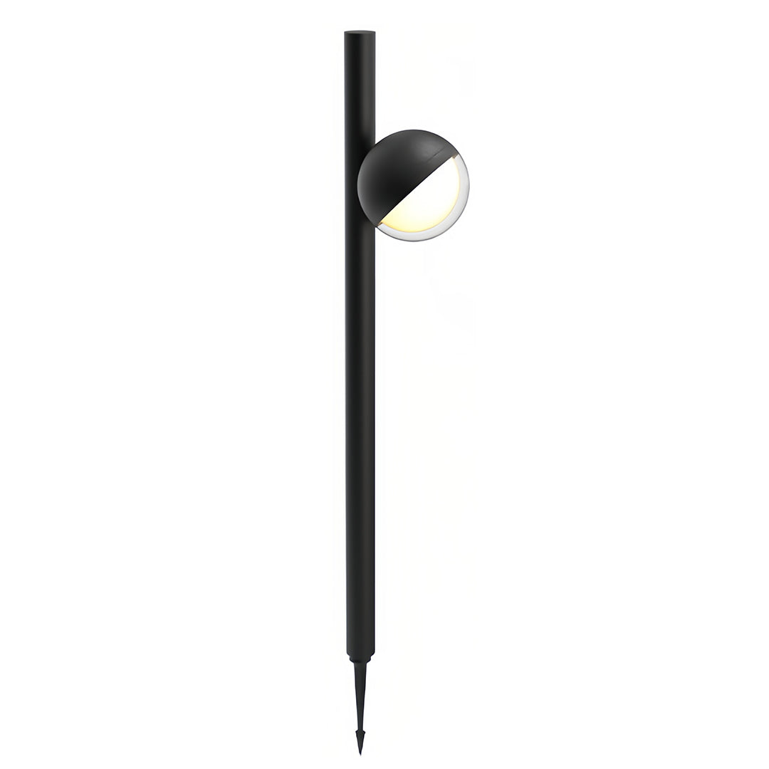 Modern Minimalist Pathway Landscape Lighting in Matte Black for Outdoor Walkways