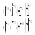 Modern Minimalist Pathway Landscape Lighting in Matte Black for Outdoor Walkways