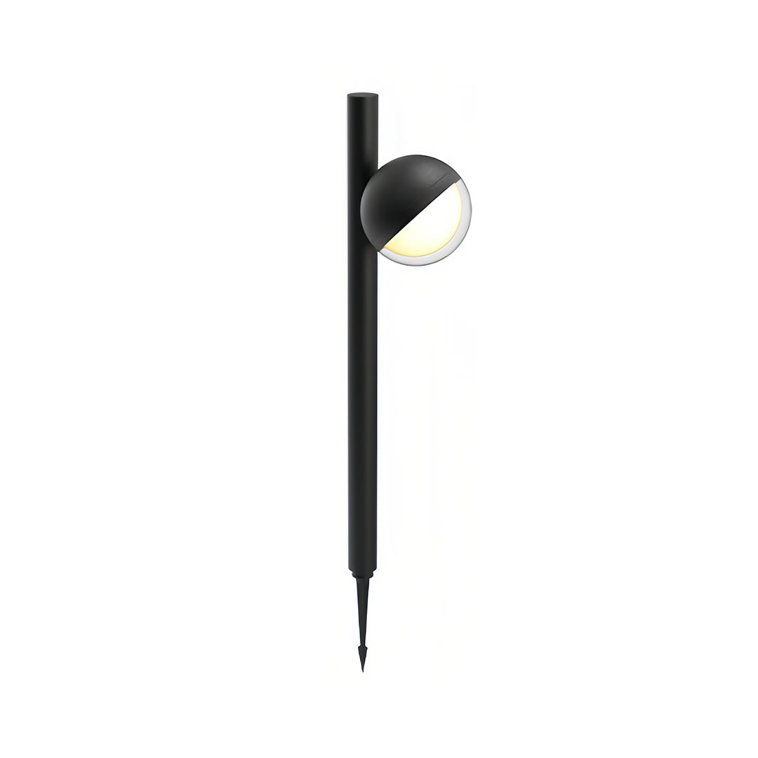 Modern Minimalist Pathway Landscape Lighting in Matte Black for Outdoor Walkways