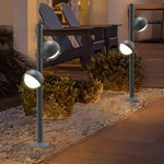Modern Minimalist Pathway Landscape Lighting in Matte Black for Outdoor Walkways
