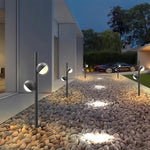 Modern Minimalist Pathway Landscape Lighting in Matte Black for Outdoor Walkways