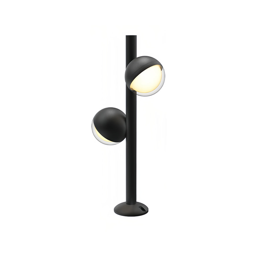 Modern Minimalist Pathway Landscape Lighting in Matte Black for Outdoor Walkways