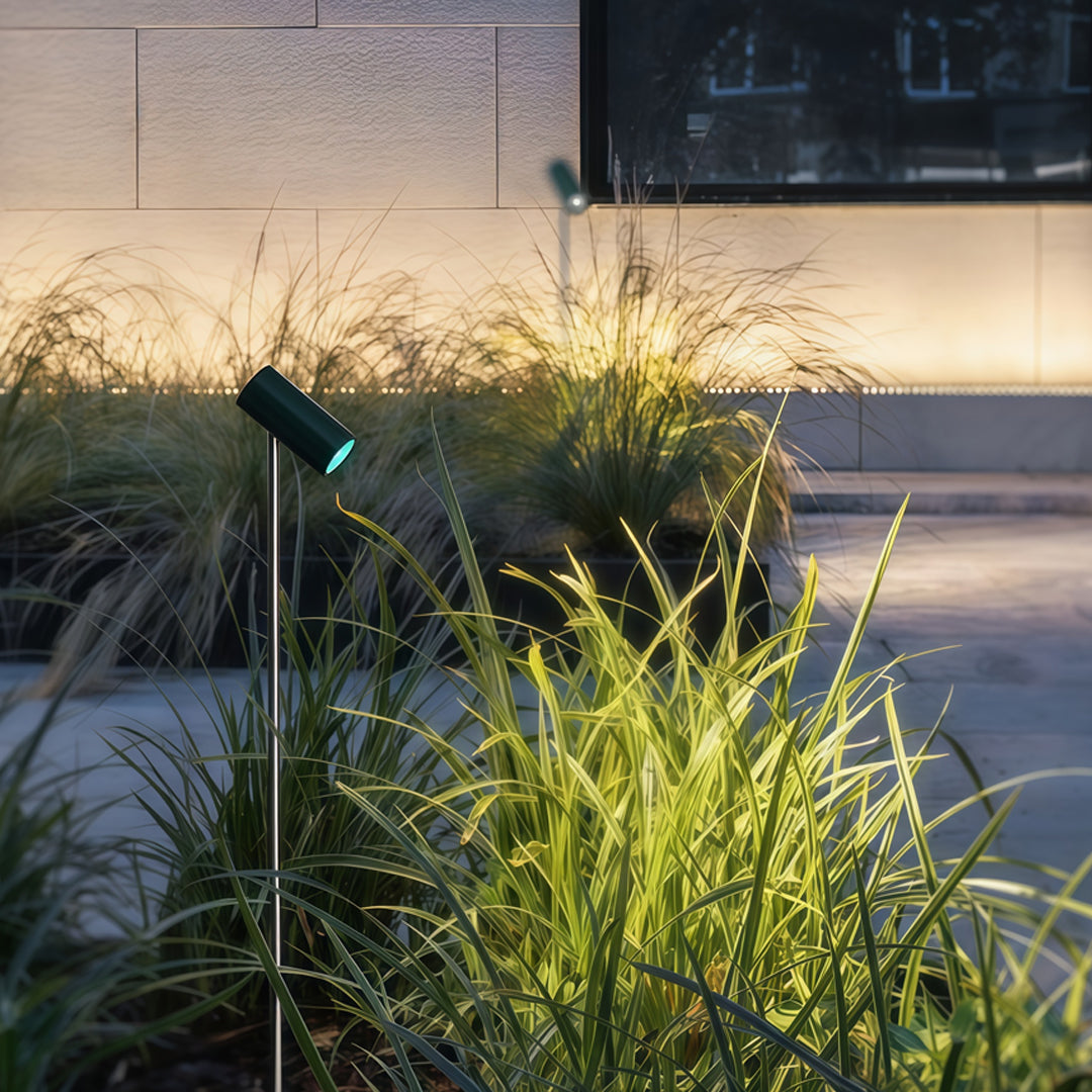 Pathway Landscape Light | Minimalist Outdoor Bollard in Matte Green
