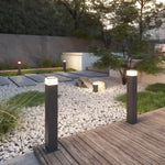 Modern Square Outdoor Bollard Light for Pathways & Gardens