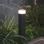 Modern Square Outdoor Bollard Light for Pathways & Gardens