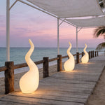 Aurelia Outdoor Floor Lamp – Modern Water Drop Landscape Lighting