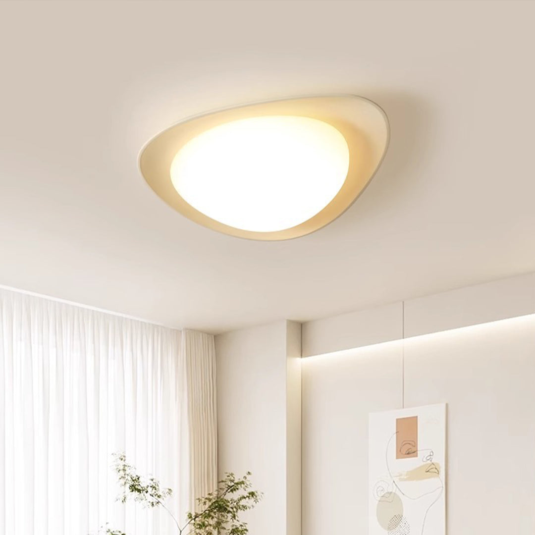 Pebble Full Spectrum LED Flush Mount Ceiling Light in Nordic Style