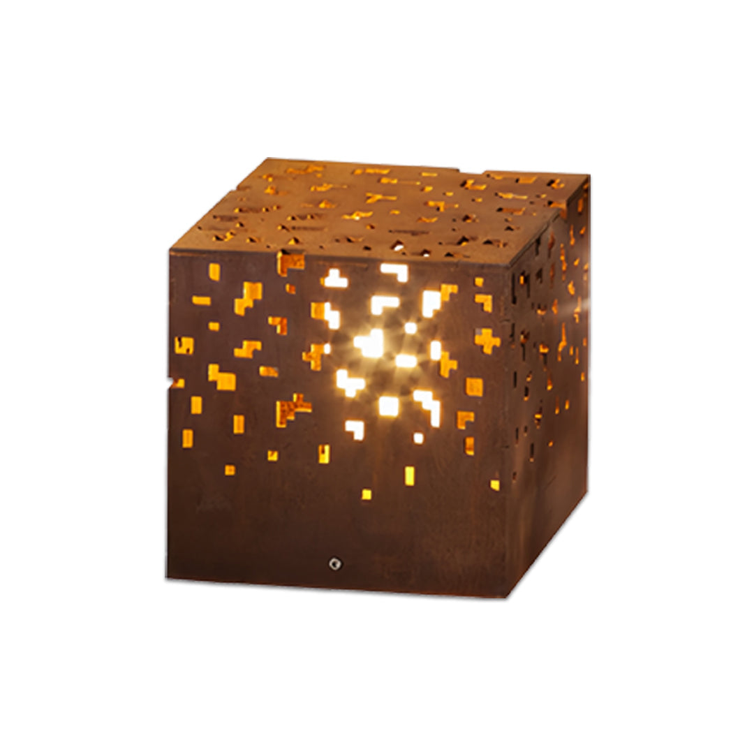 Modern Black Outdoor Lantern with LED, IP65 Waterproof
