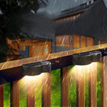 Modern Solar Outdoor Wall Wash Light Set of 4, IP65 Waterproof