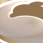 Personalized Creative Romantic Three Color Adjustable Led Dolphin Ceiling Lamp