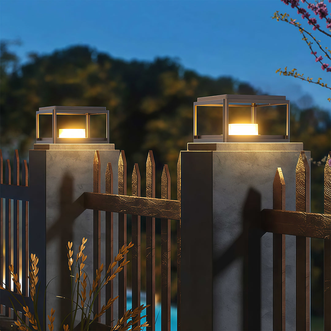 Modern Outdoor Pillar Light – Waterproof Aluminum Post Lantern