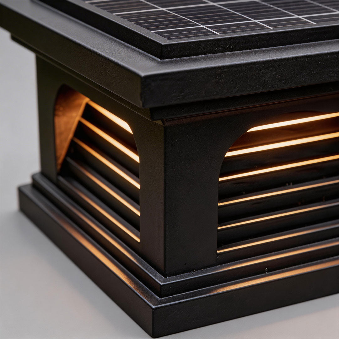 Modern Outdoor Pillar Light for Villa Gate Post – Stainless Steel LED